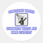 Conserve Water .. Shower With an NMR Expert Sticker