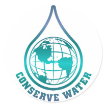 Conserve Water stickers