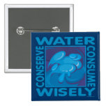 Conserve Water - Use Wisely Button