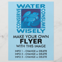 Conserve Water - Use Wisely Full Colour Flyer