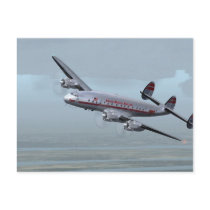CONSTELLATION AIRPLANE -- AVIATION HISTORY! POST CARDS