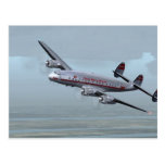 CONSTELLATION AIRPLANE -- AVIATION HISTORY! POST CARD