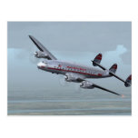 CONSTELLATION AIRPLANE -- AVIATION HISTORY! POSTCARD