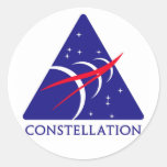 Constellation Logo Round Stickers