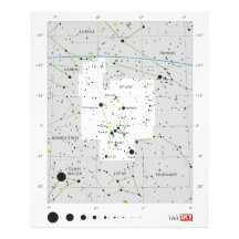 Constellation Orion The Hunter Chart Photo Print