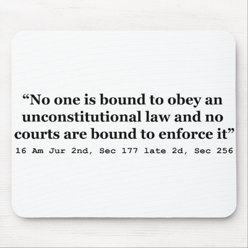Constitution 16 Am Jur 2nd Sec 177 late 2d Sec 256 Mouse Pad