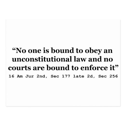 Constitution 16 Am Jur 2nd Sec 177 late 2d Sec 256 Postcards