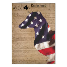 Constitution Dachsund Card