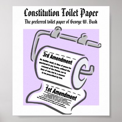 Constitution Toilet Paper Poster by abeyer