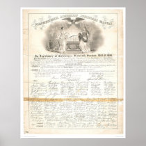 Constitutional Amendment Abolishing Slavery 0453A Posters