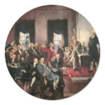 Constitutional Convention Round Stickers
