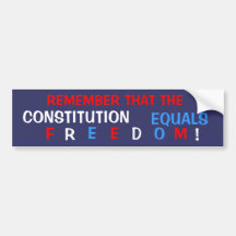 Constitutional Freedom Bumper Stickers