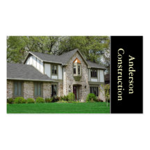 Constructeur de maisons ou construction cartes de visite personnelles