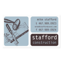 Construction and Carpentry Business Card
