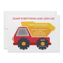 Construction Birthday Custom Invite