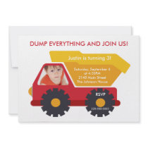 Construction Birthday Invitation