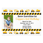 Construction Birthday Invitation