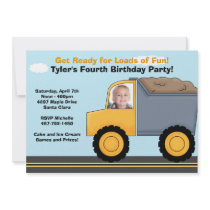 Construction Birthday Party Invitation