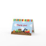 Construction Birthday Thank you note cards