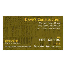 Construction Business Card