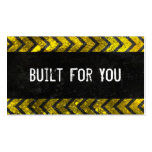 Construction Business Card Grunge Look