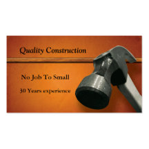 Construction Business Card Template