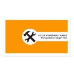 Construction business cards-orange business cards