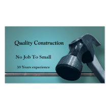 Construction Card Business Card Templates