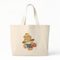 Construction Carpenter Bear Canvas Bag