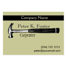 Construction Carpenter Business Card Template