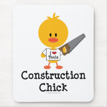 Construction Chick Mousepad