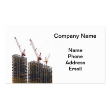 Construction de trois Highrise Modèle De Carte De Visite
