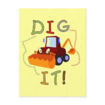 Construction Dig It T-shirts and Gifts Postcard