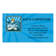 Construction Engineer Foreman Worker Business Card Templates