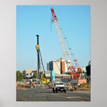 Construction equipments poster