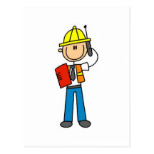 Construction Foreman Tshirts and Gifts Post Card
