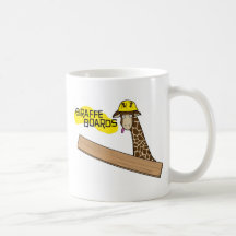 Construction Giraffe Coffee Mugs