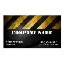 Construction grunge cartes professionnelles
