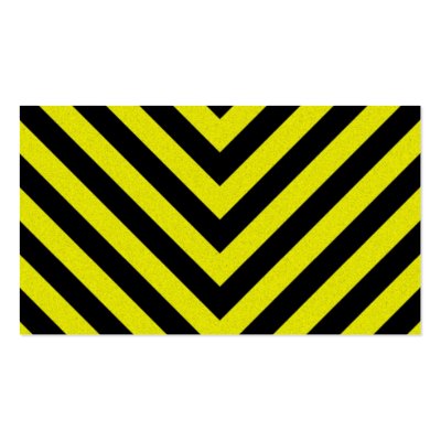 Construction Hazard Stripes Business Cards by graficallyminded