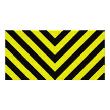 Construction Hazard Stripes Photo Greeting Card