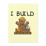 Construction I Build Tshirts and Gifts Postcards