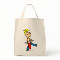 Construction Jack Hammer T-shirts and Gifts Tote Bags