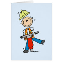 Construction Jack Hammer T-shirts and Gifts Greeting Cards