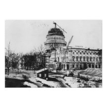 Construction of the U.S. Capitol Dome Personalized Announcements