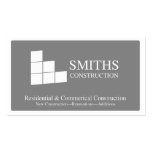 Construction sqaures business card