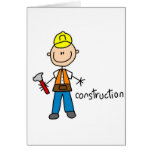 Construction Stick Figure Card