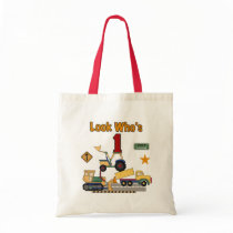 Construction Vehicles 1st Birthday Tshirts Canvas Bags