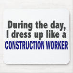 Construction Worker During The Day Mouse Pad