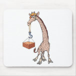 construction worker giraffe mouse mats