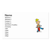 Construction Worker I Build T-shirts and Gifts Business Card Template